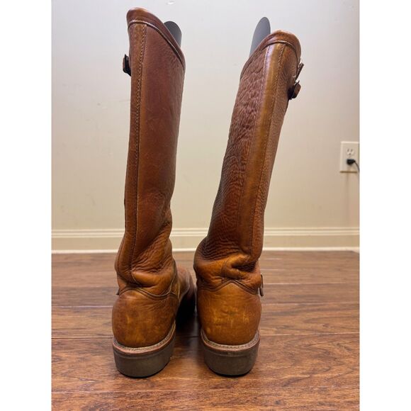 KING RANCH CHIPPEWA Full Leather Snake/Hunting Boots, Sz 9B - Picture 3 of 10